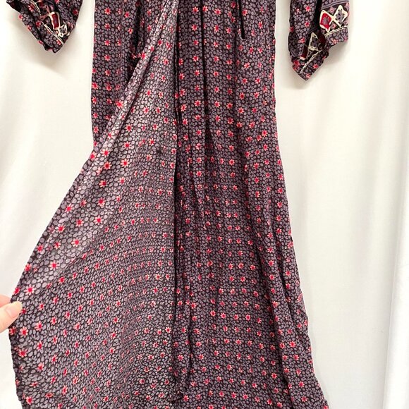 Natalie Martin Red and Blue Maxi Dress - Picture 6 of 16